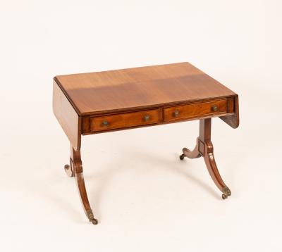 A Regency mahogany sofa table the