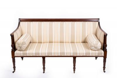A Regency mahogany square framed