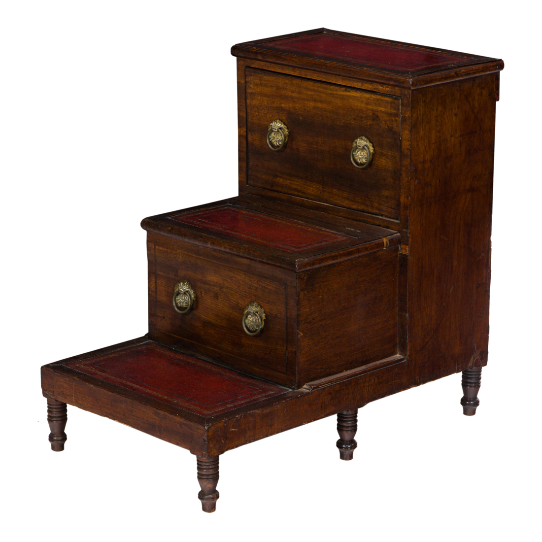 A REGENCY MAHOGANY STEPS A