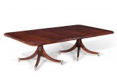 A REGENCY MAHOGANY TWIN PEDEST