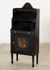 A REGENCY PAINTED SIDE CABINET