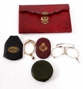 A Regency period red morocco l