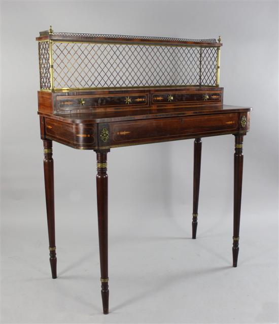 A Regency rosewood bonheur du