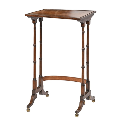 A Regency rosewood, ebony and