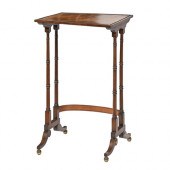 A Regency rosewood, ebony and