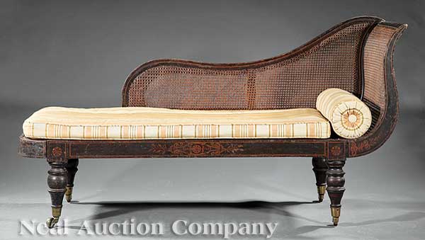 A Regency Rosewood Faux Bois and