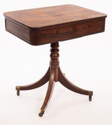 A Regency rosewood lamp table, with
