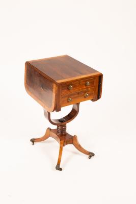 A Regency rosewood satinwood