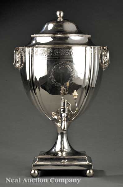 A Regency Sheffield Plate Hot Water