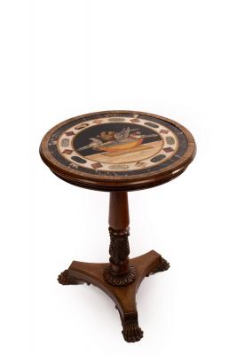 A Regency specimen marble table top