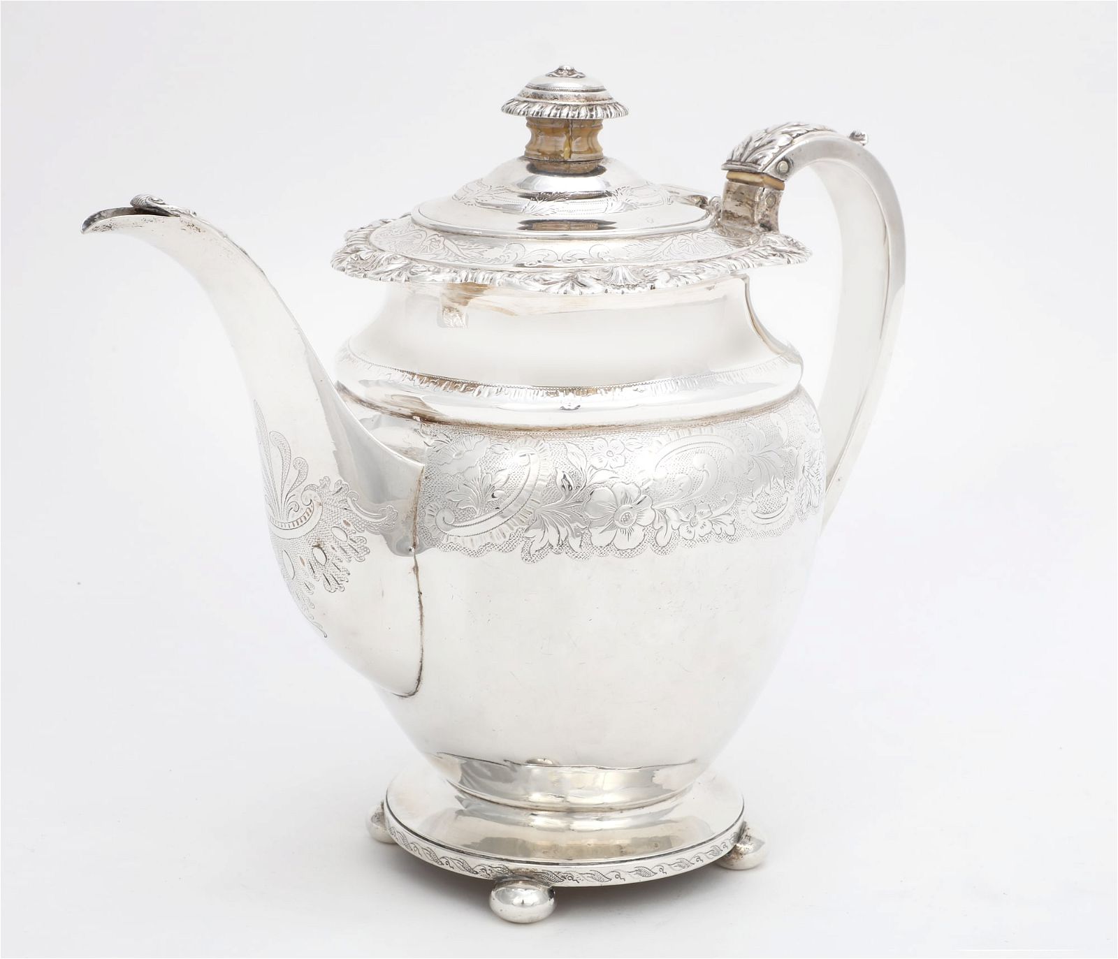 A REGENCY STERLING SILVER COFFEE