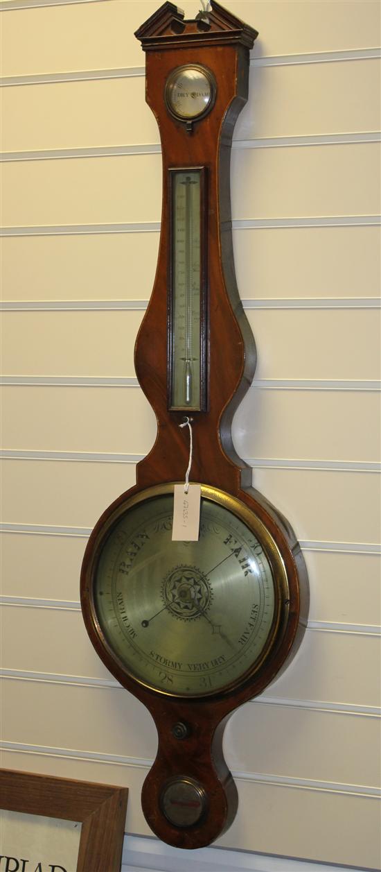 A Regency strung mahogany wheel