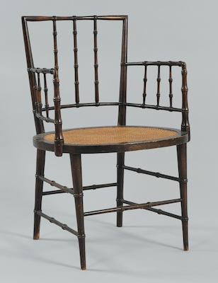 A Regency Style Carved Faux