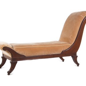 A Regency Style Chaise Longue