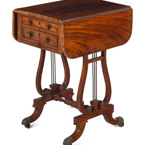 A Regency Style Figured Mahogany