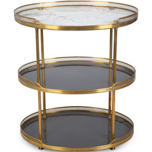 A Regency Style Gilt Metal Two-Tier
