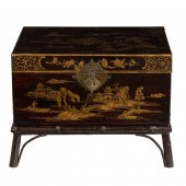 A REGENCY STYLE JAPANNED BLANK