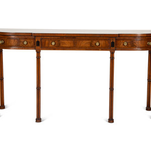 A Regency Style Mahogany Console