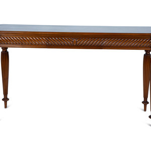 A Regency Style Mahogany Console
