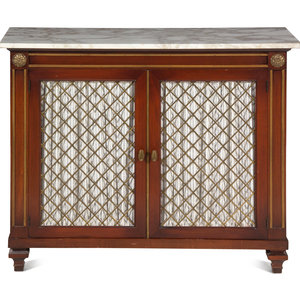 A Regency Style Mahogany Marble-Top