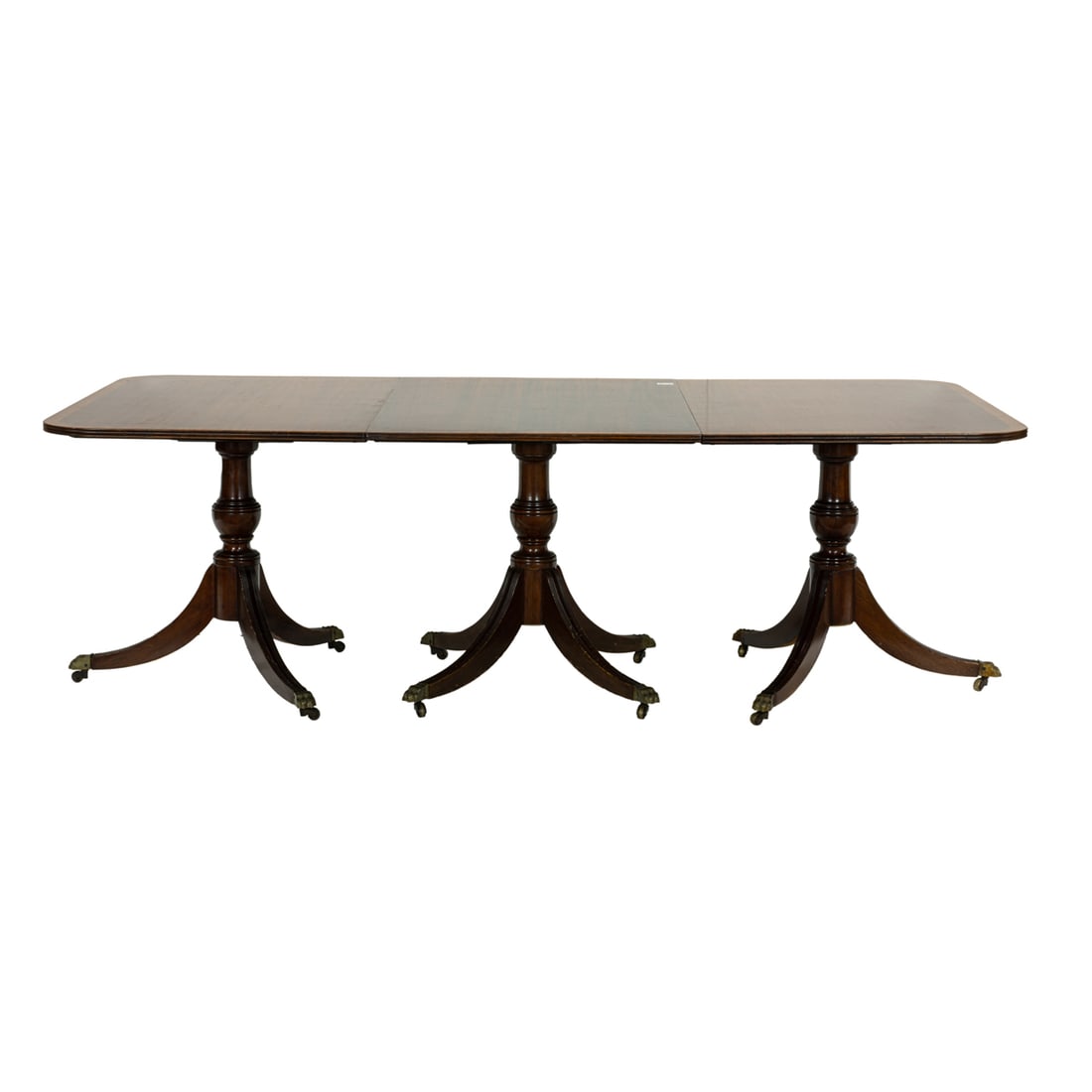 A REGENCY STYLE MAHOGANY PEDESTAL