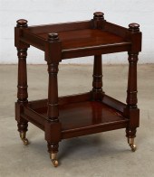 A REGENCY STYLE MAHOGANY TWO T