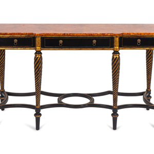 A Regency Style Painted Console