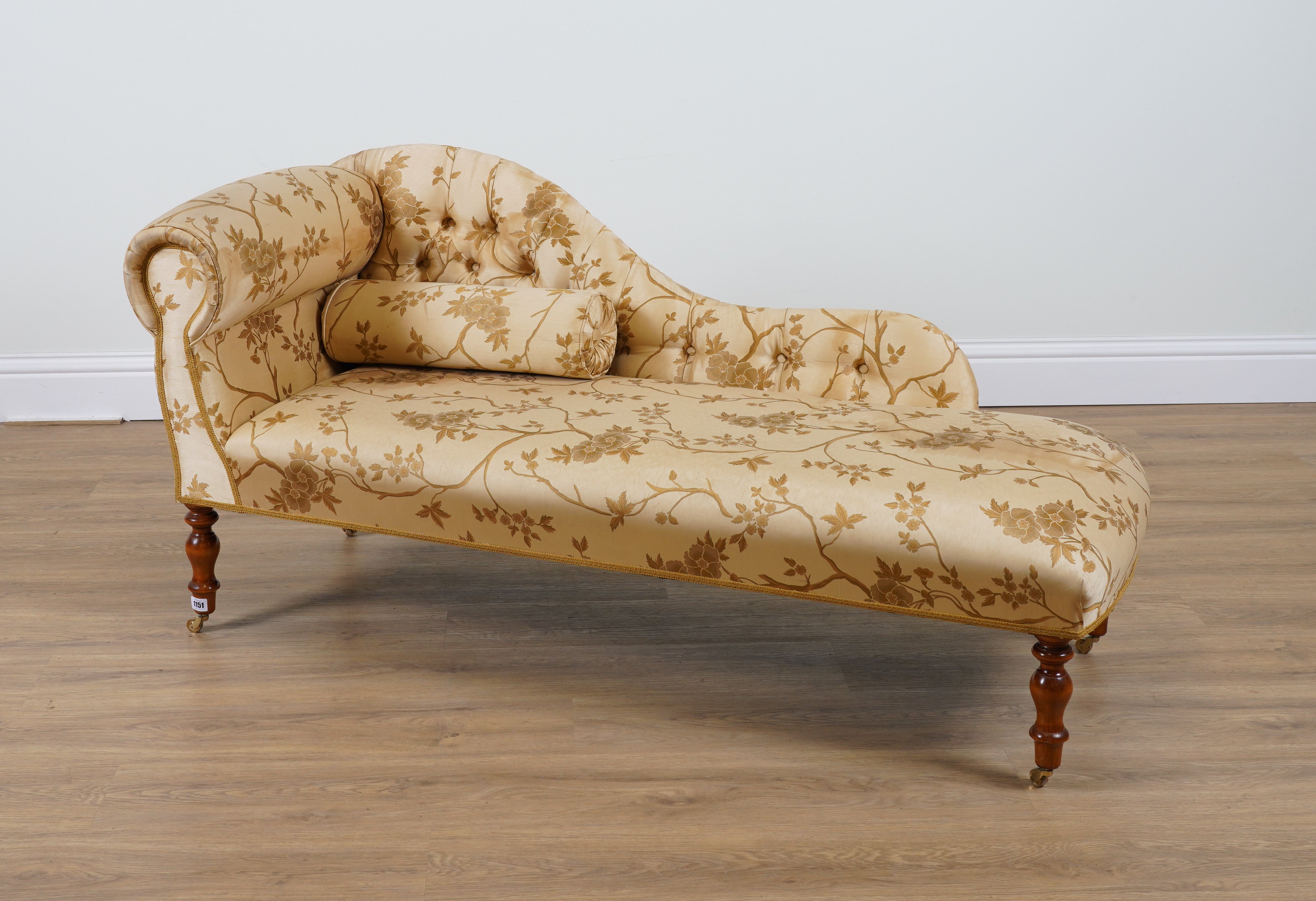 A REGENCY STYLE SMALL SCROLL BACK