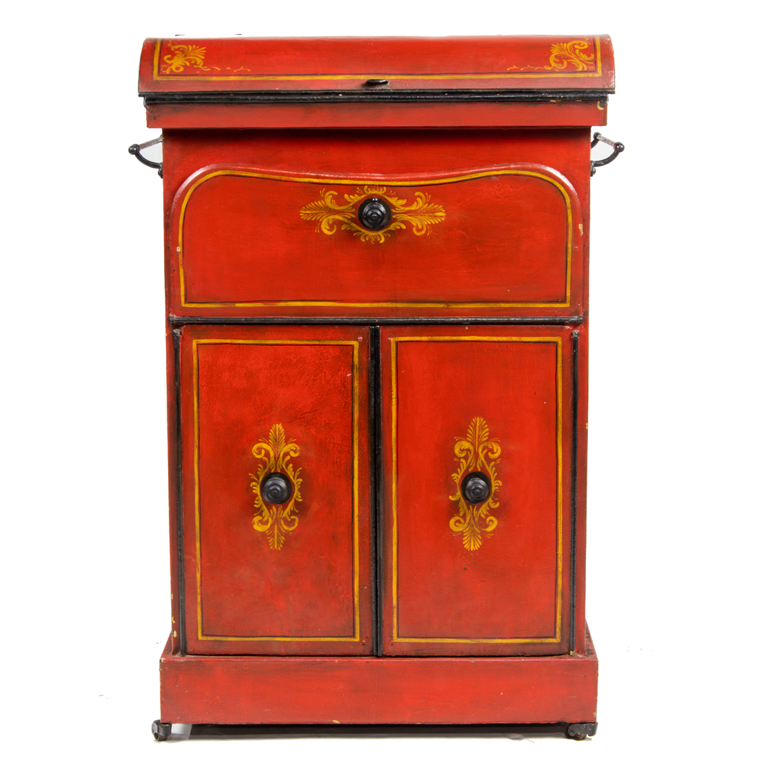A REGENCY STYLE TOLE DECORATED