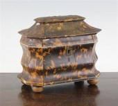 A Regency tortoiseshell two di