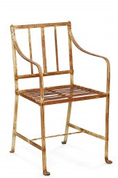 A REGENCY WHITE PAINTED CAST I