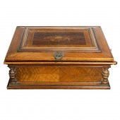 A REGINA MARQUETRY INLAID DOUB