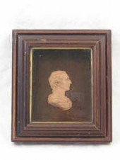 A relief bust by James Tassie