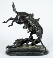 A Remington Bronze Recast of W