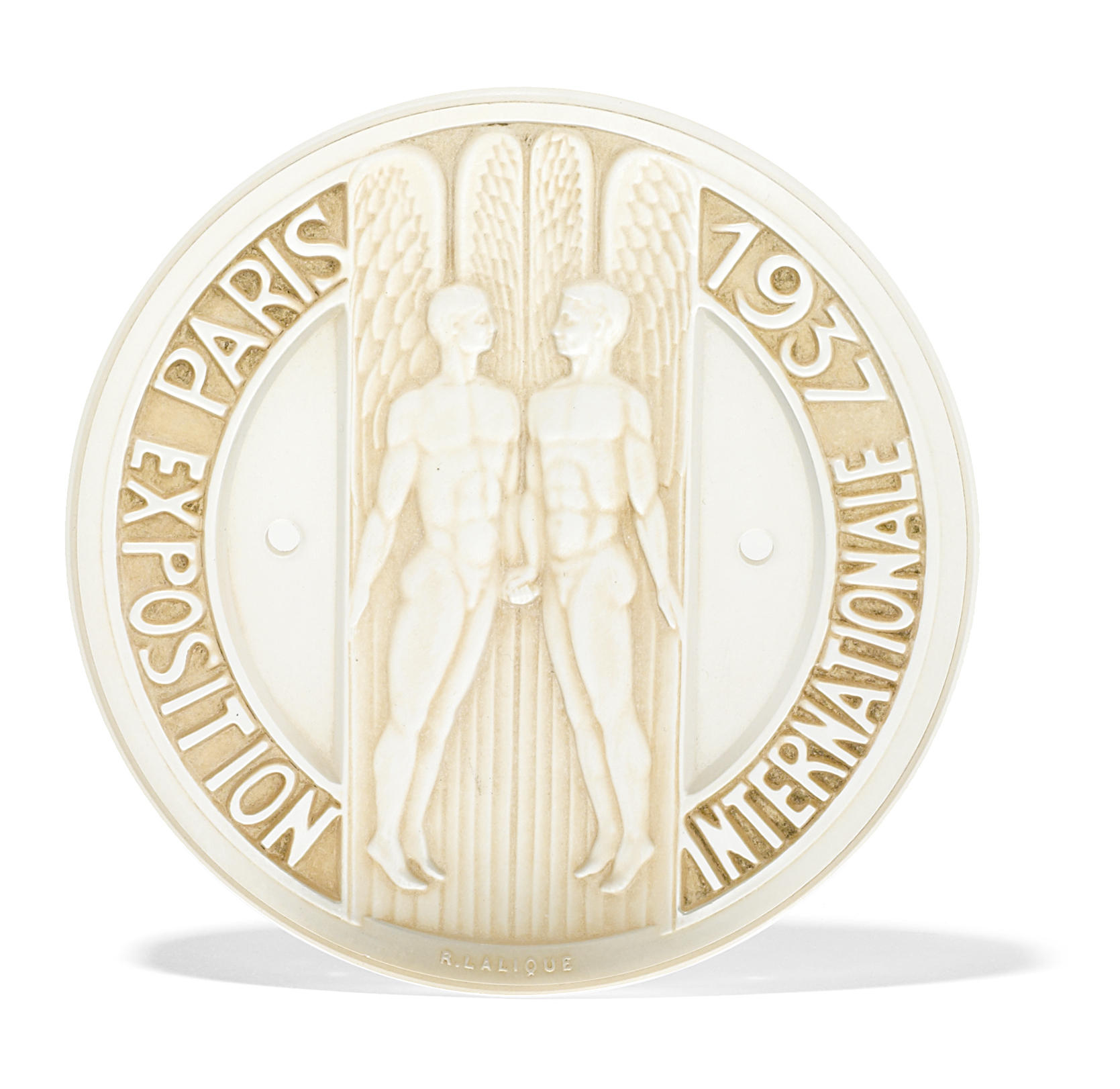A Ren Lalique molded glass