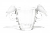 A Ren Lalique molded glass vas