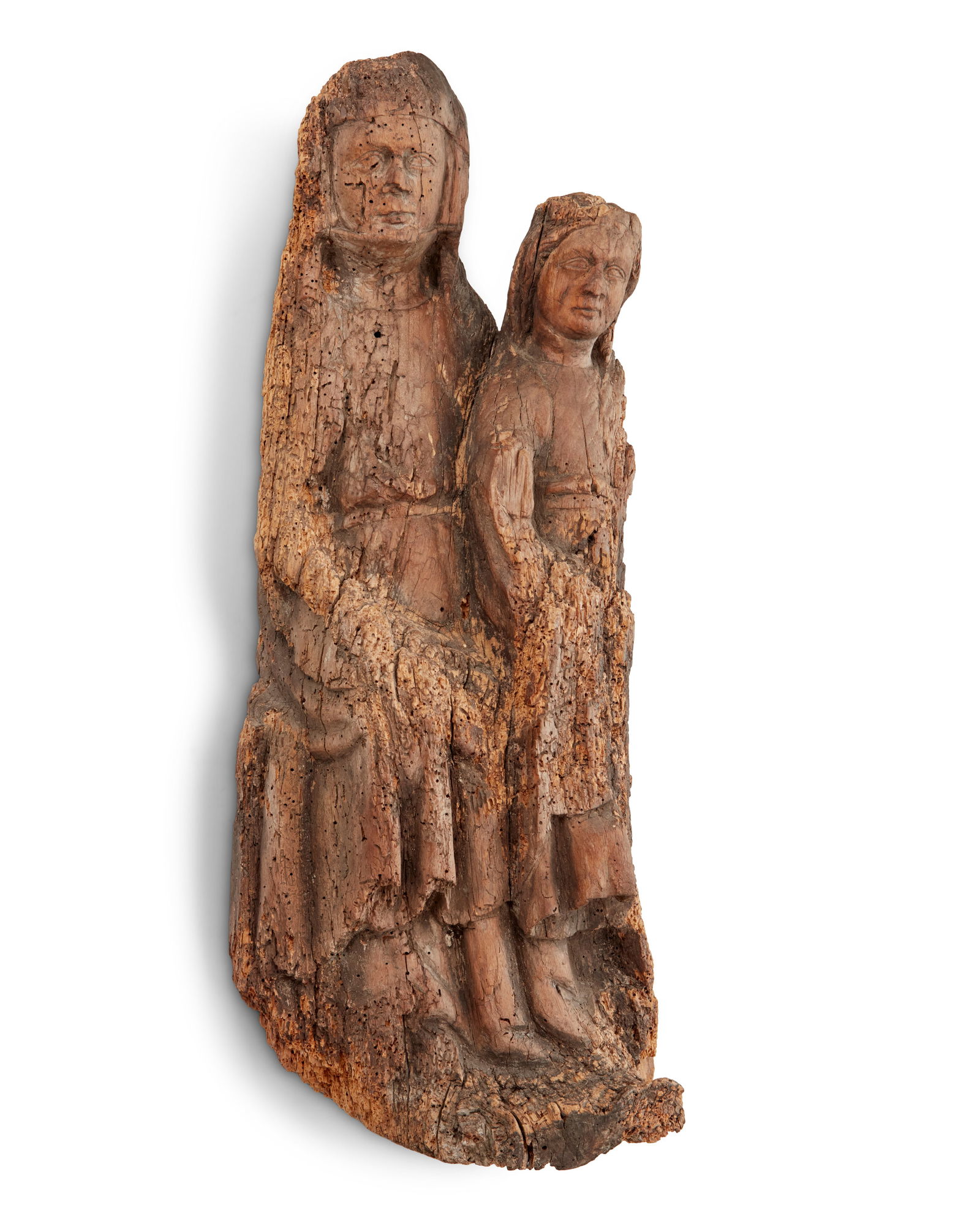 A RENAISSANCE CARVING OF SAINT ANNE