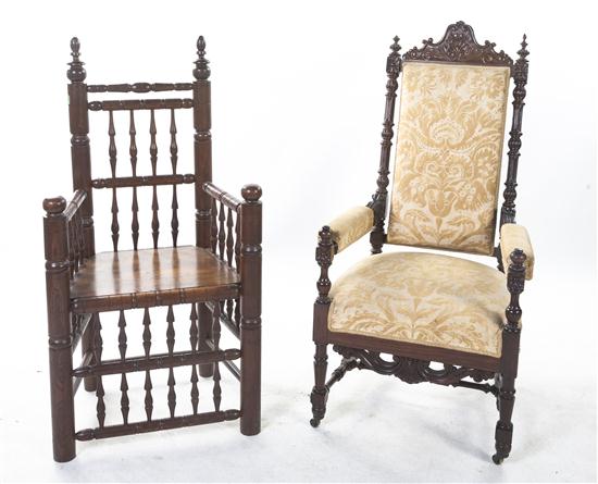 A Renaissance Revival Armchair