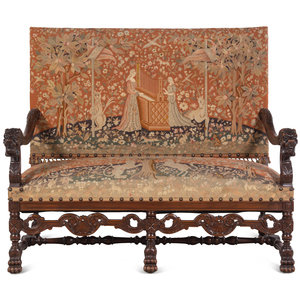 A Renaissance Revival Carved Walnut