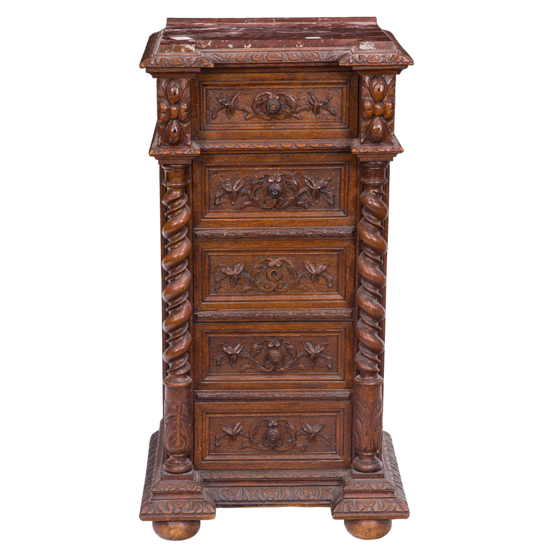 A RENAISSANCE REVIVAL OAK SMOKING