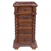 A RENAISSANCE REVIVAL OAK SMOK