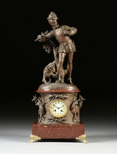 A RENAISSANCE REVIVAL PATINATED