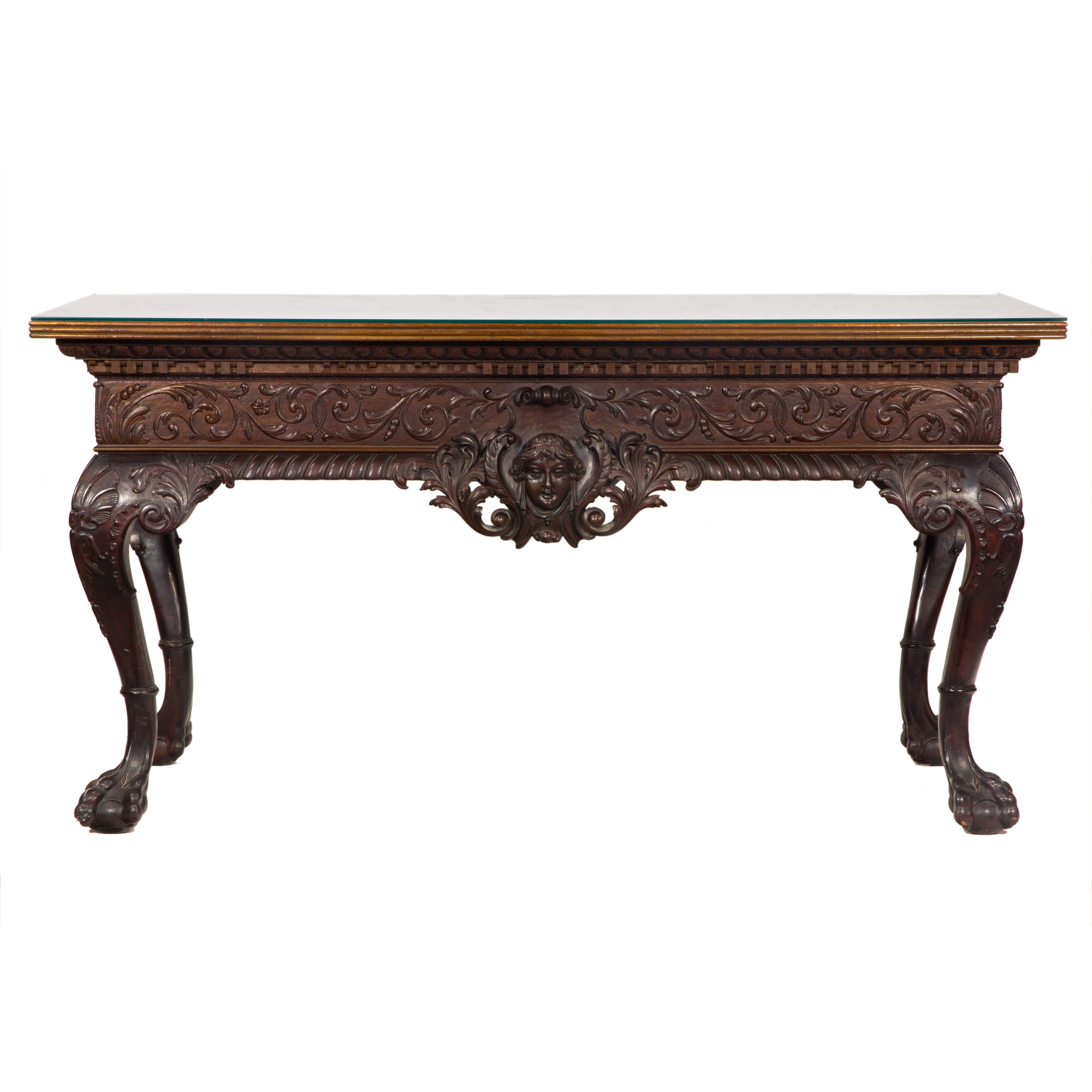 A RENAISSANCE REVIVAL STYLE CONSOLE