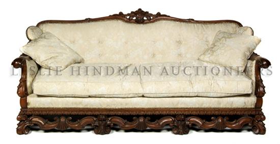 A Renaissance Revival Style Sofa