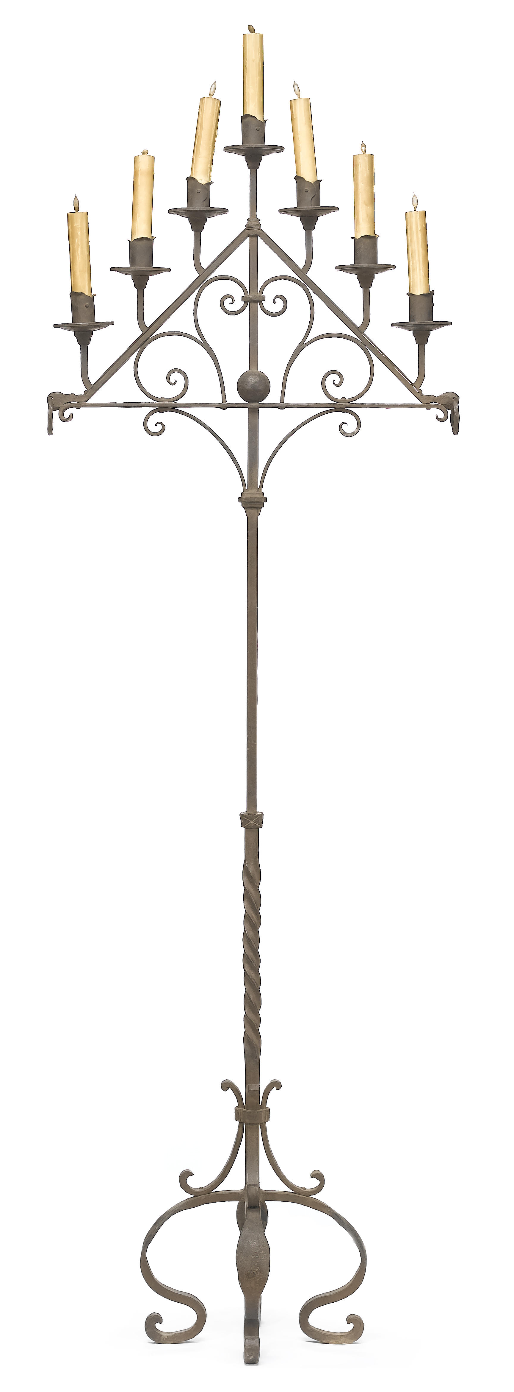 A Renaissance style cast iron seven