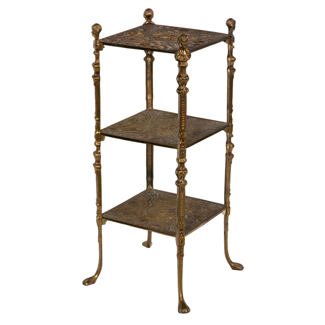 A RENAISSANCE STYLE GILT METAL