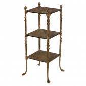 A RENAISSANCE STYLE GILT METAL