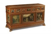 A RENAISSANCE STYLE INLAID MAH