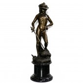 A RENAISSANCE STYLE PATINATED