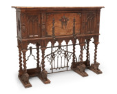A RENAISSANCE STYLE WALNUT SID